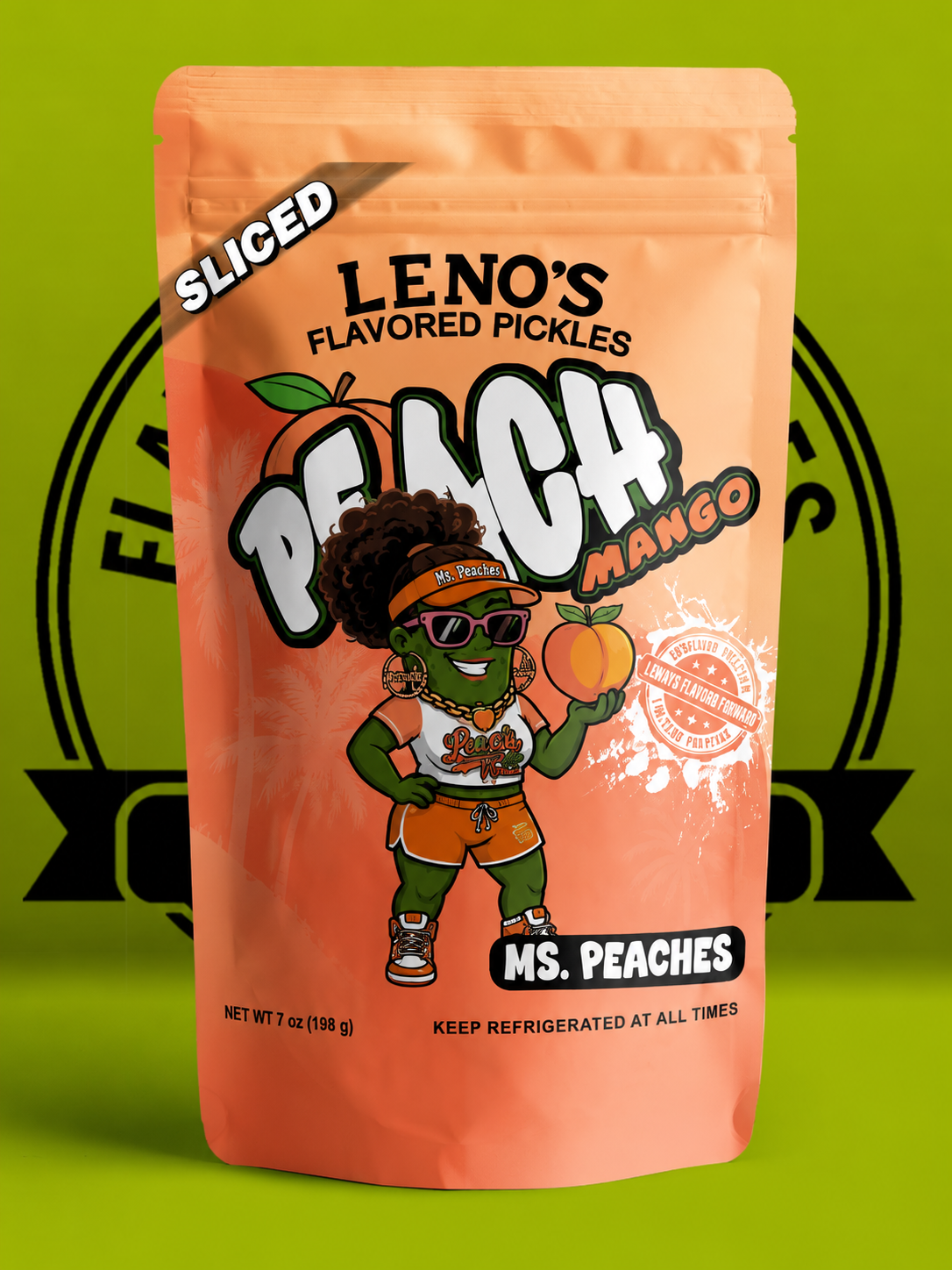 NEW! Peach Mango Candy Flavored Pickles- Sweet, Tropical & Crunchy Snacks